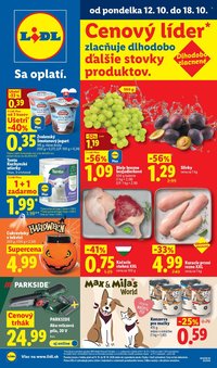 LIDL leták - Od pondelka 12.10.2026