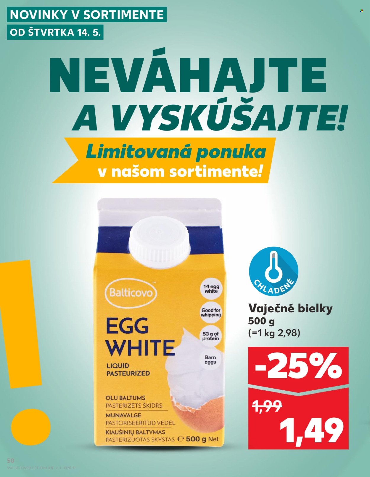 KAUFLAND leták - Od štvrtka 14.5.2026 (2026-05-14 - 2026-05-20) | 50