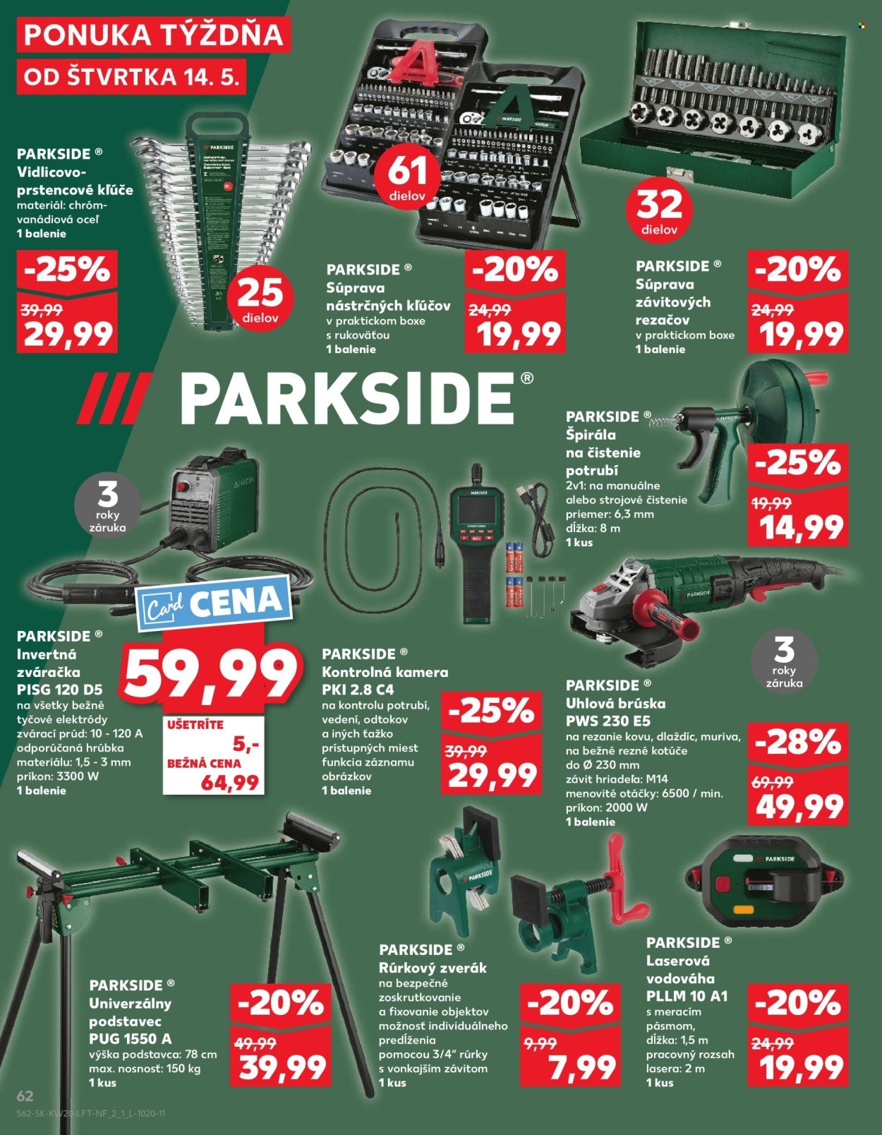 KAUFLAND leták - Od štvrtka 14.5.2026 (2026-05-14 - 2026-05-20) | 62