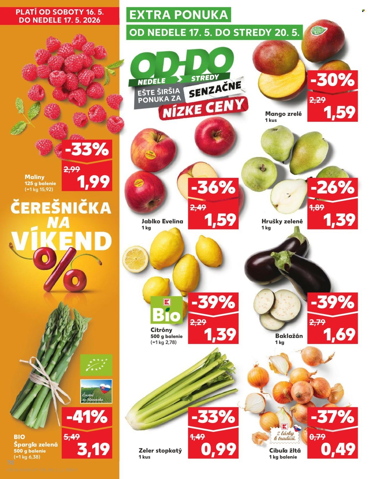 KAUFLAND leták - Od štvrtka 14.5.2026 (2026-05-14 - 2026-05-20) | 70