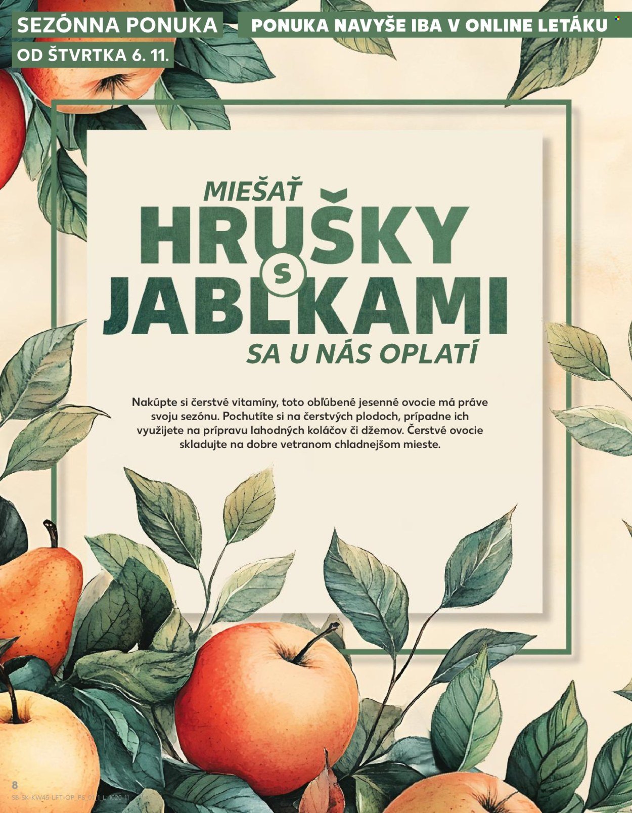 KAUFLAND leták - Od štvrtka 6.11.2025 (2025-11-06 - 2025-11-12) | 8