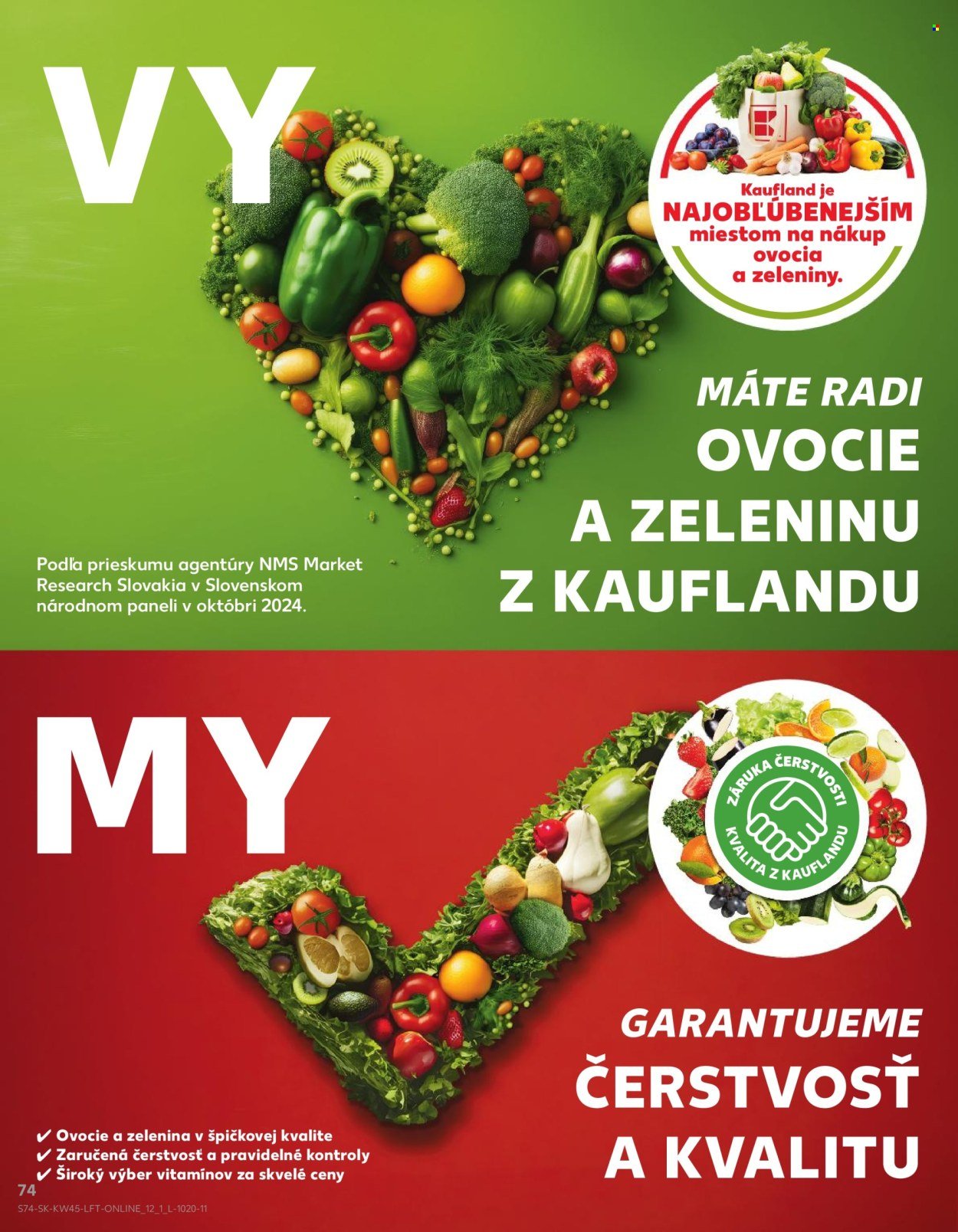 KAUFLAND leták - Od štvrtka 6.11.2025 (2025-11-06 - 2025-11-12) | 74