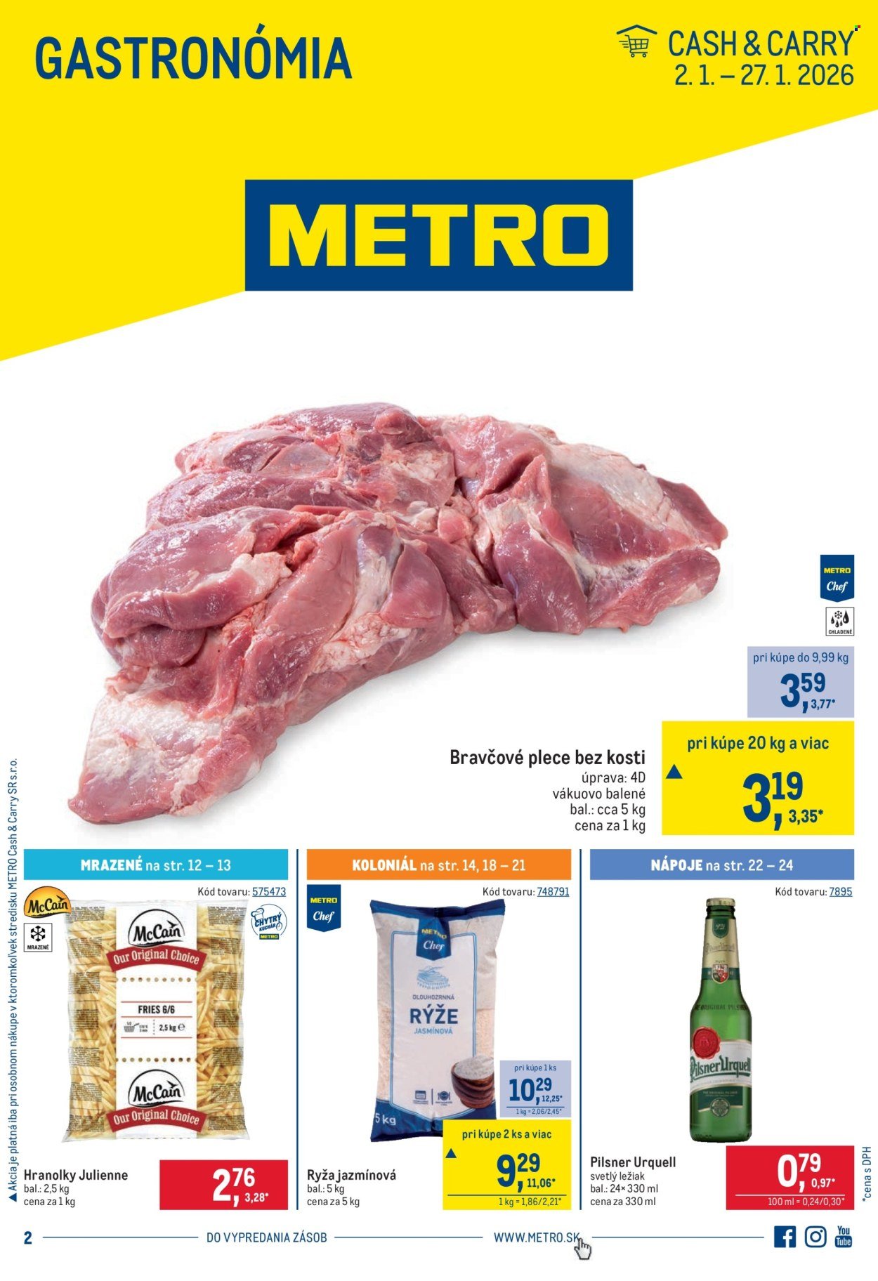 METRO leták - Gastronómia (2026-01-02 - 2026-01-27) | 1