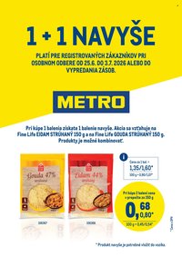 METRO leták - 1 + 1 navyše - syr
