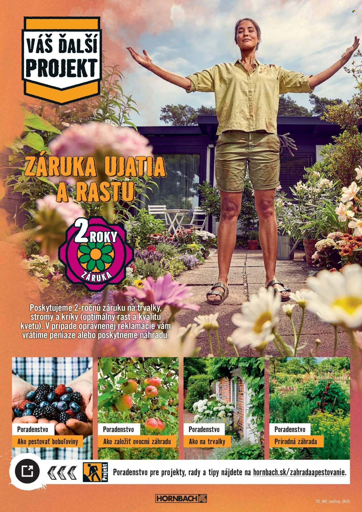 HORNBACH leták - Váš ďalší projekt - Sezónne rastliny (2026-04-01 - 2026-04-14) | 2