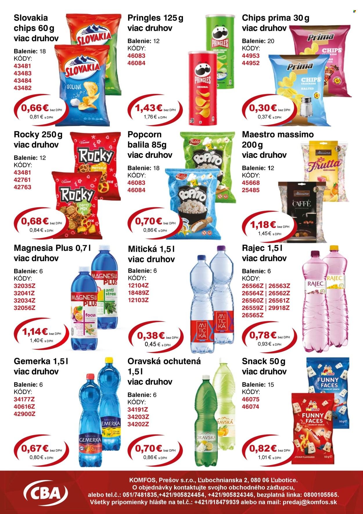 CBA KOMFOS leták - Výhodná ponuka VEĽKOOBCHOD