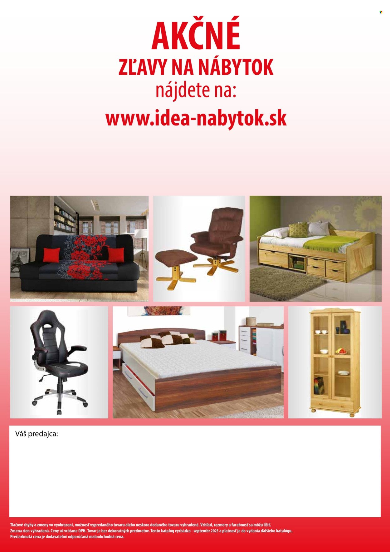 IDEA NÁBYTOK leták - septembri 2025 (2025-09-08) | 129
