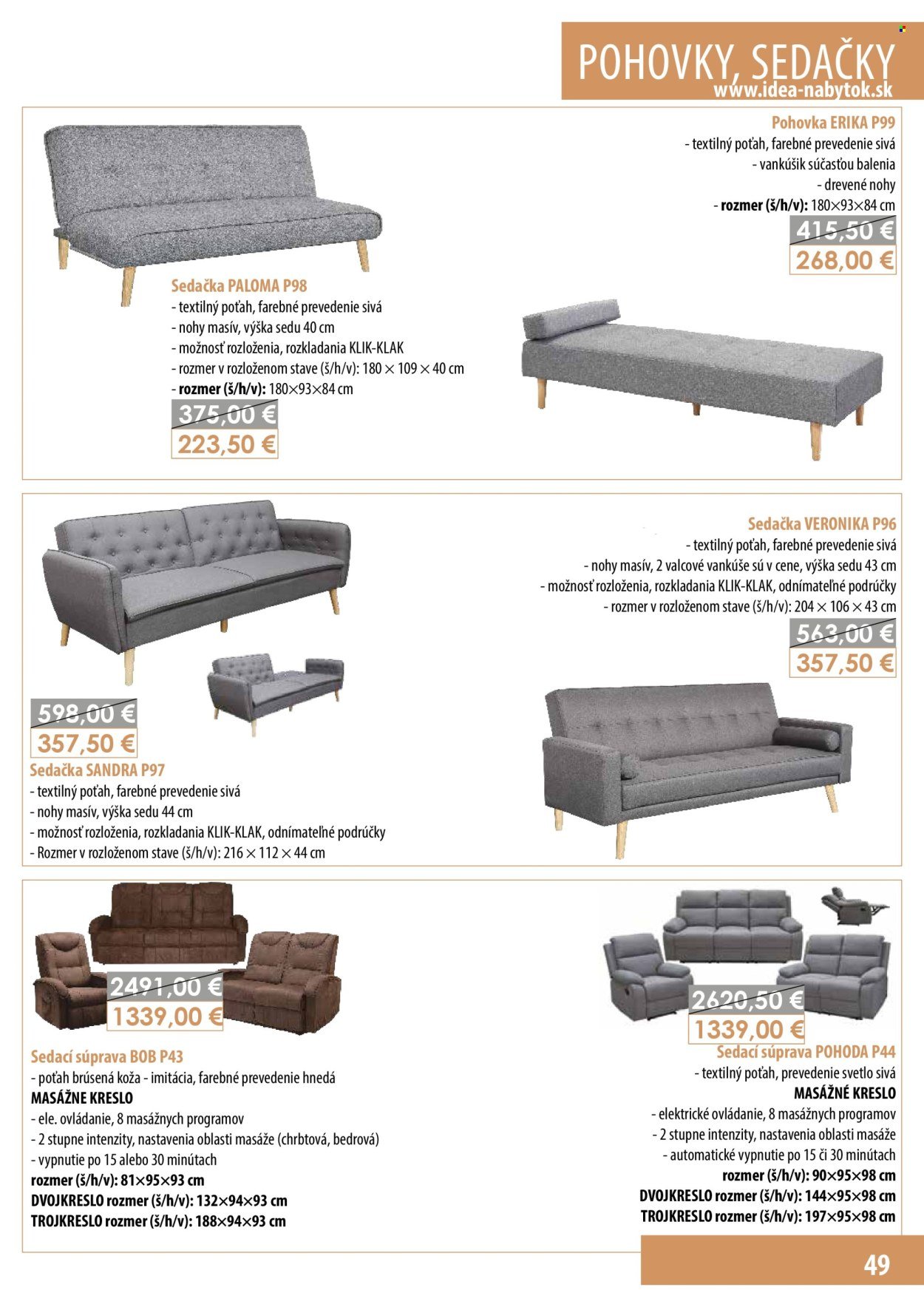IDEA NÁBYTOK leták - septembri 2025 (2025-09-08) | 49