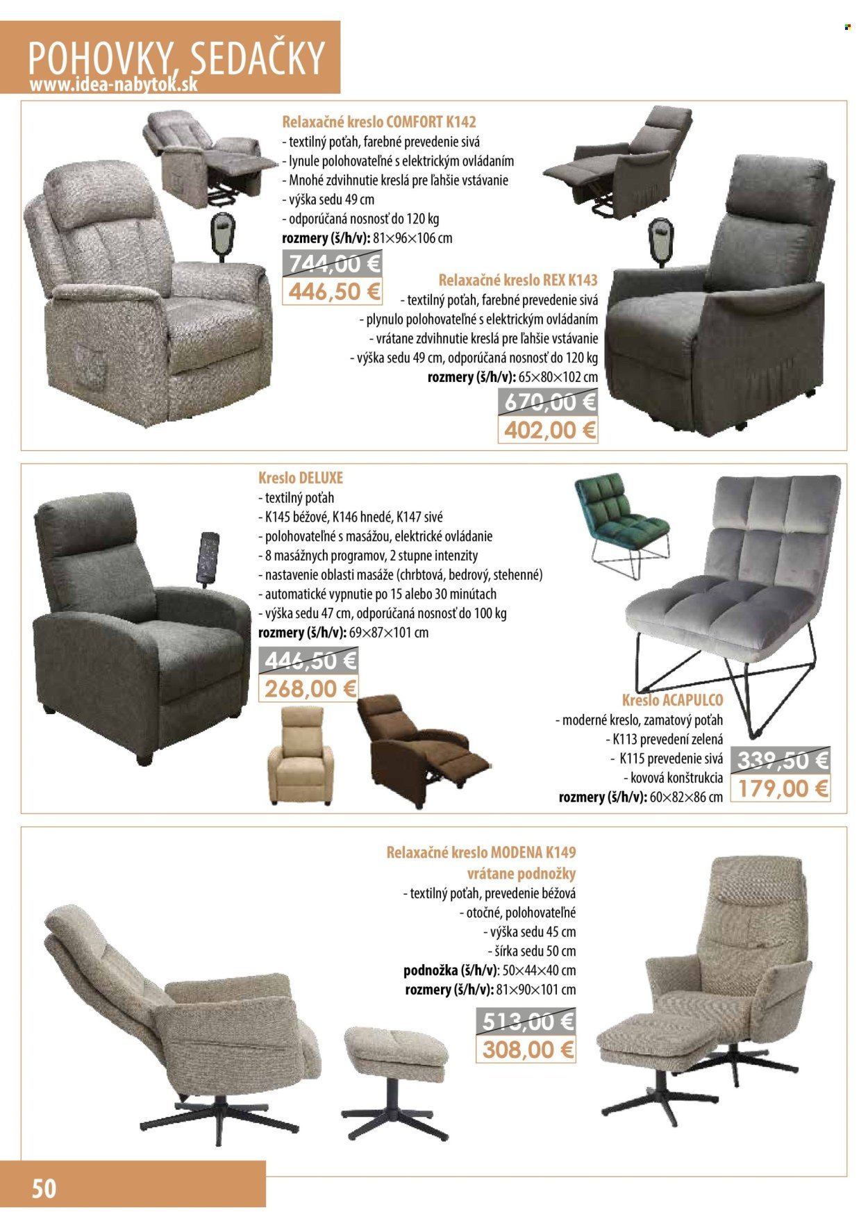 IDEA NÁBYTOK leták - septembri 2025 (2025-09-08) | 50