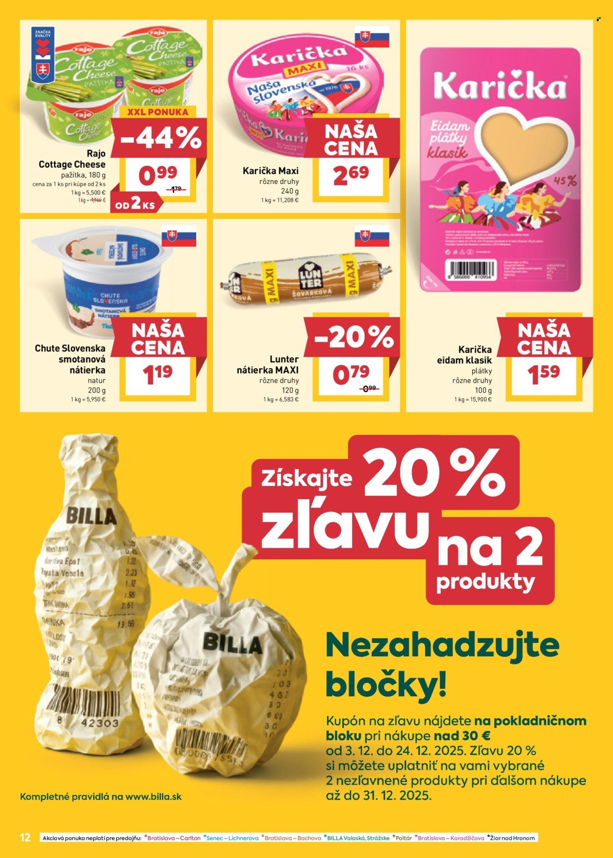 BILLA leták - Od stredy 3.12.2025 (2025-12-03 - 2025-12-09) | 12