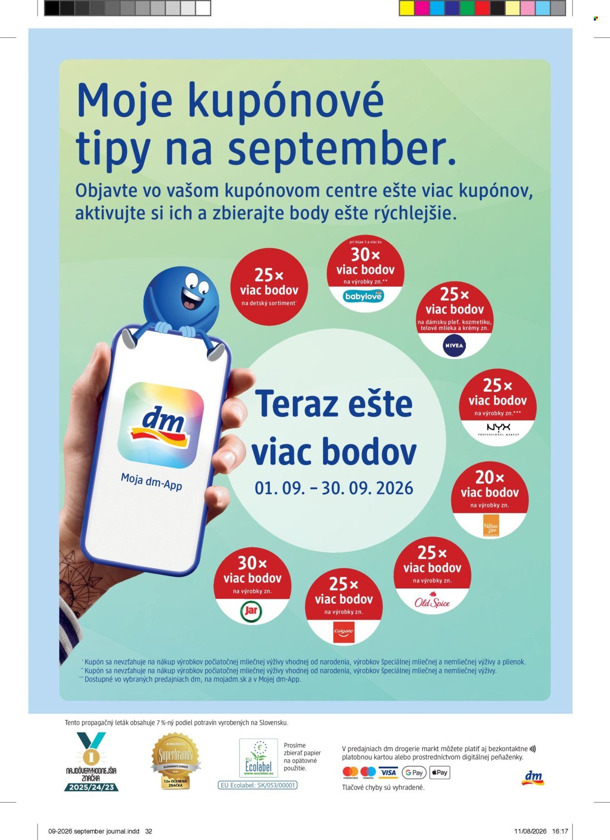 DM DROGERIE leták - Journal septembri 2026