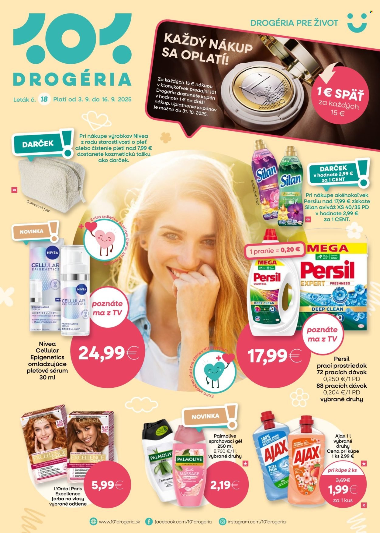 101 DROGERIE leták - Od stredy 3.9.2025 (2025-09-03 - 2025-09-16) | 1