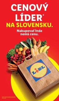 LIDL leták - Cenový líder zlacňuje (2026-03-09)