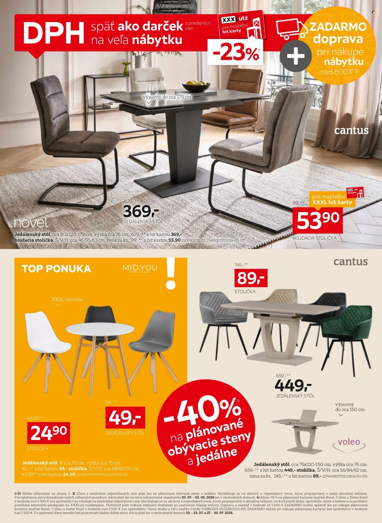 XXXLUTZ leták - Zľava 23 % takmer na všetko