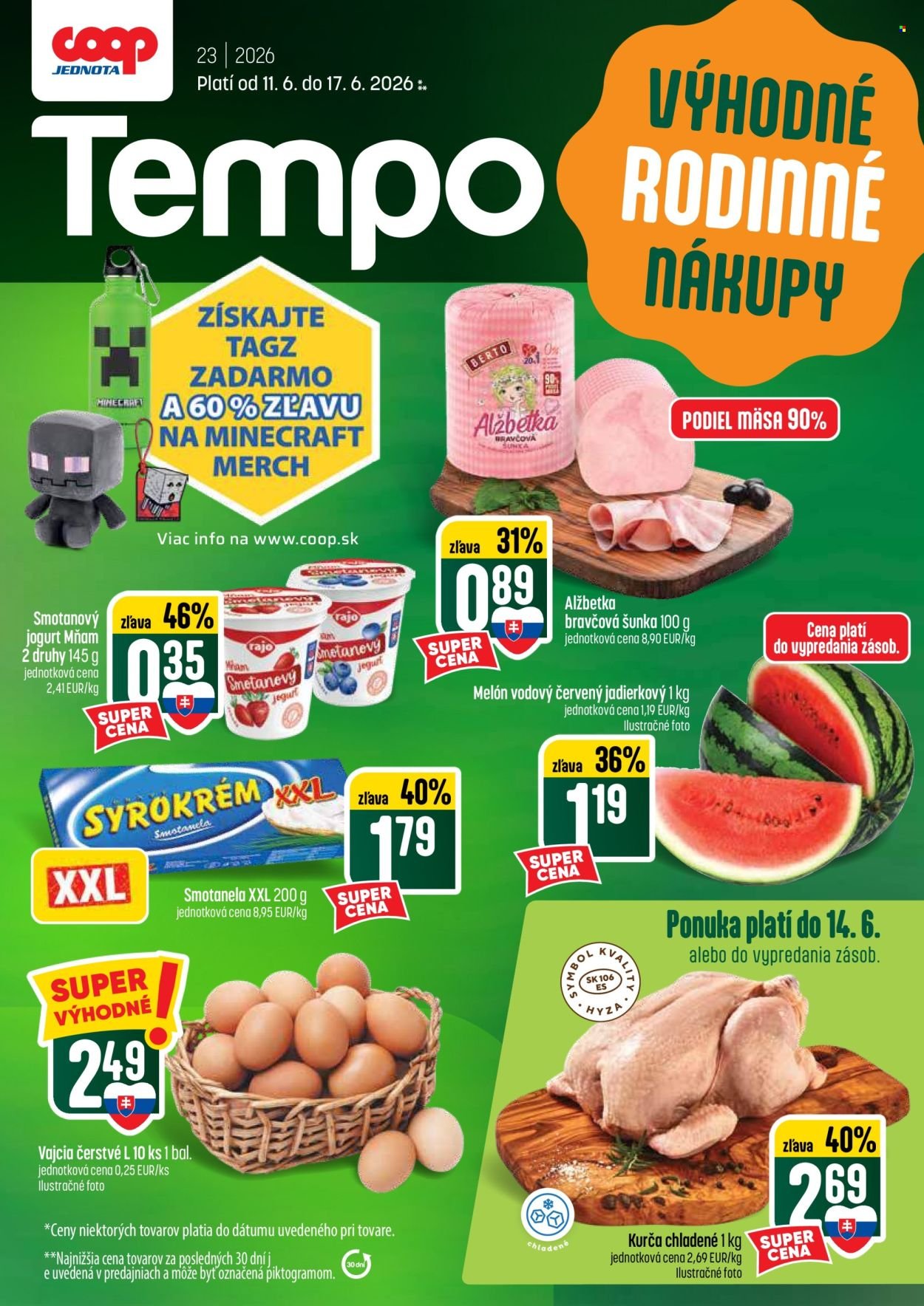 COOP JEDNOTA leták - Od štvrtka 11.6.2026
