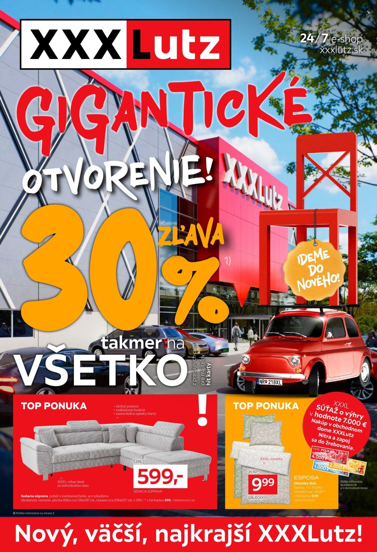 XXXLUTZ leták - Gigantické otvorenie XXXLutz v Nitre (2025-08-25 - 2025-09-07) | 1