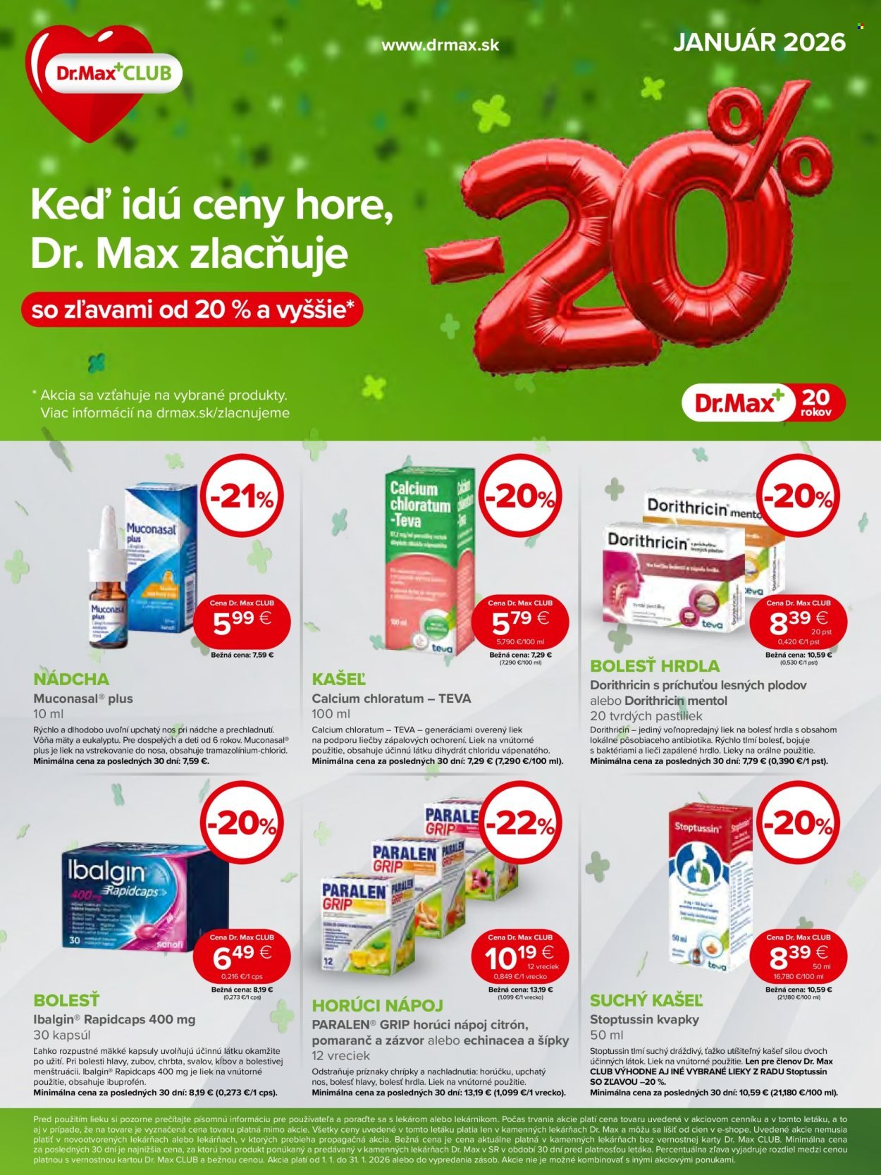 DR. MAX leták - Od štvrtka 1.1.2026 (2026-01-01 - 2026-01-31) | 1