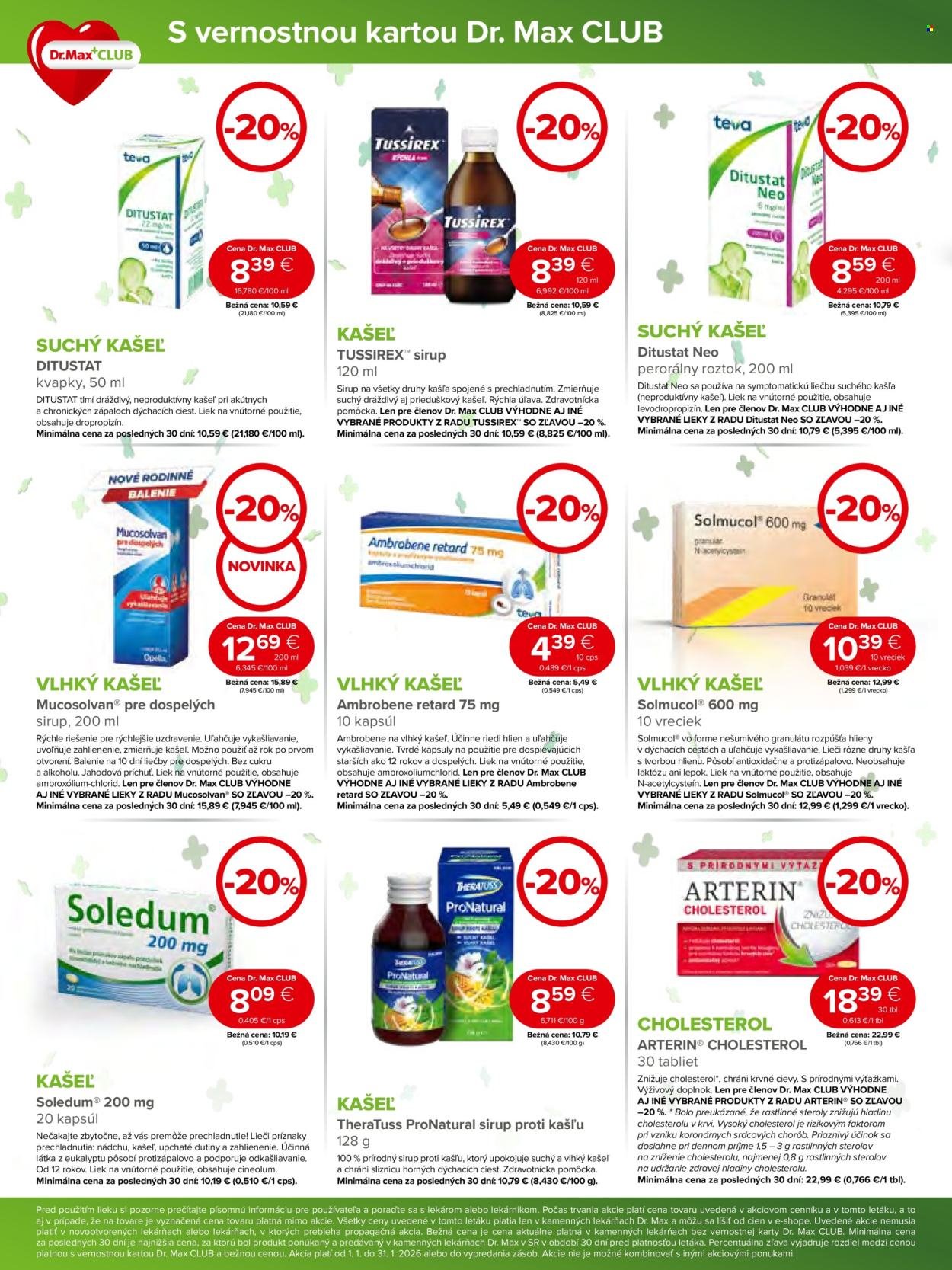 DR. MAX leták - Od štvrtka 1.1.2026 (2026-01-01 - 2026-01-31) | 2