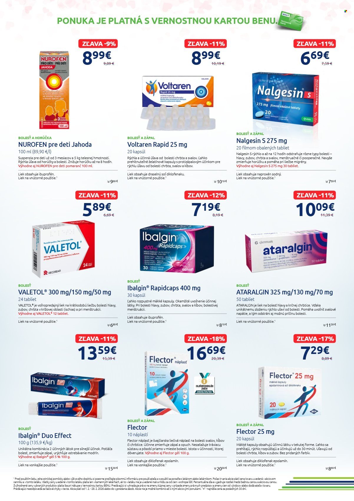 BENU LEKÁREŇ leták - Od nedele 1.2.2026 (2026-02-01 - 2026-02-28) | 5