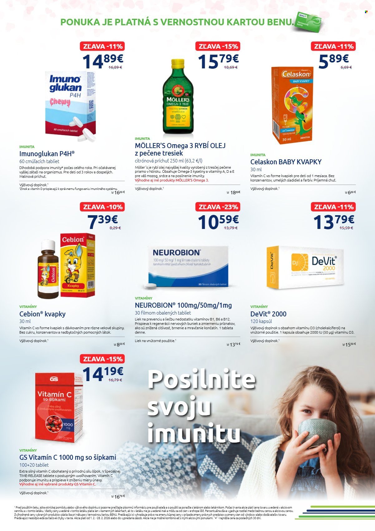BENU LEKÁREŇ leták - Od nedele 1.2.2026 (2026-02-01 - 2026-02-28) | 6