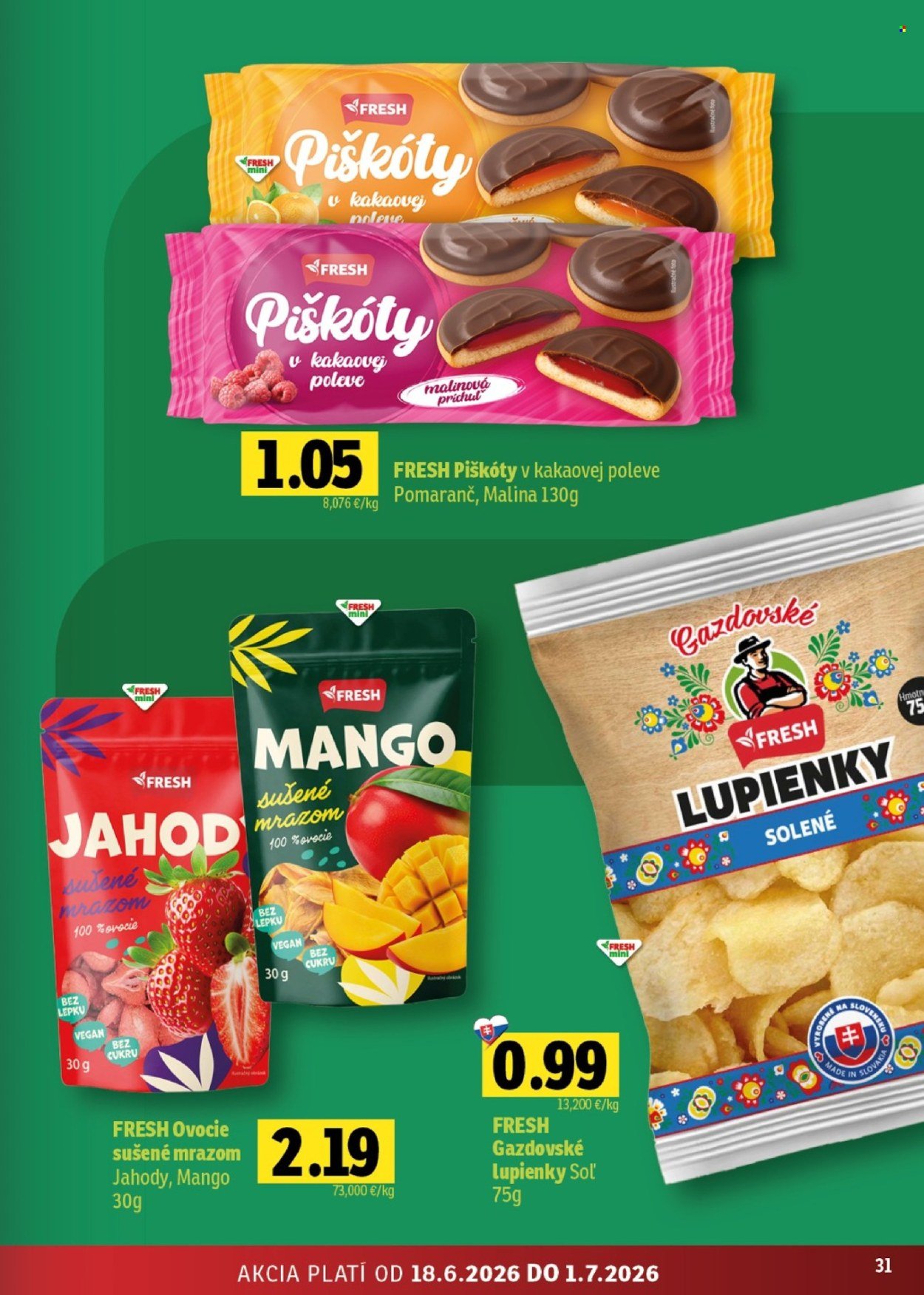 FRESH leták - Stredné a západné Slovensko