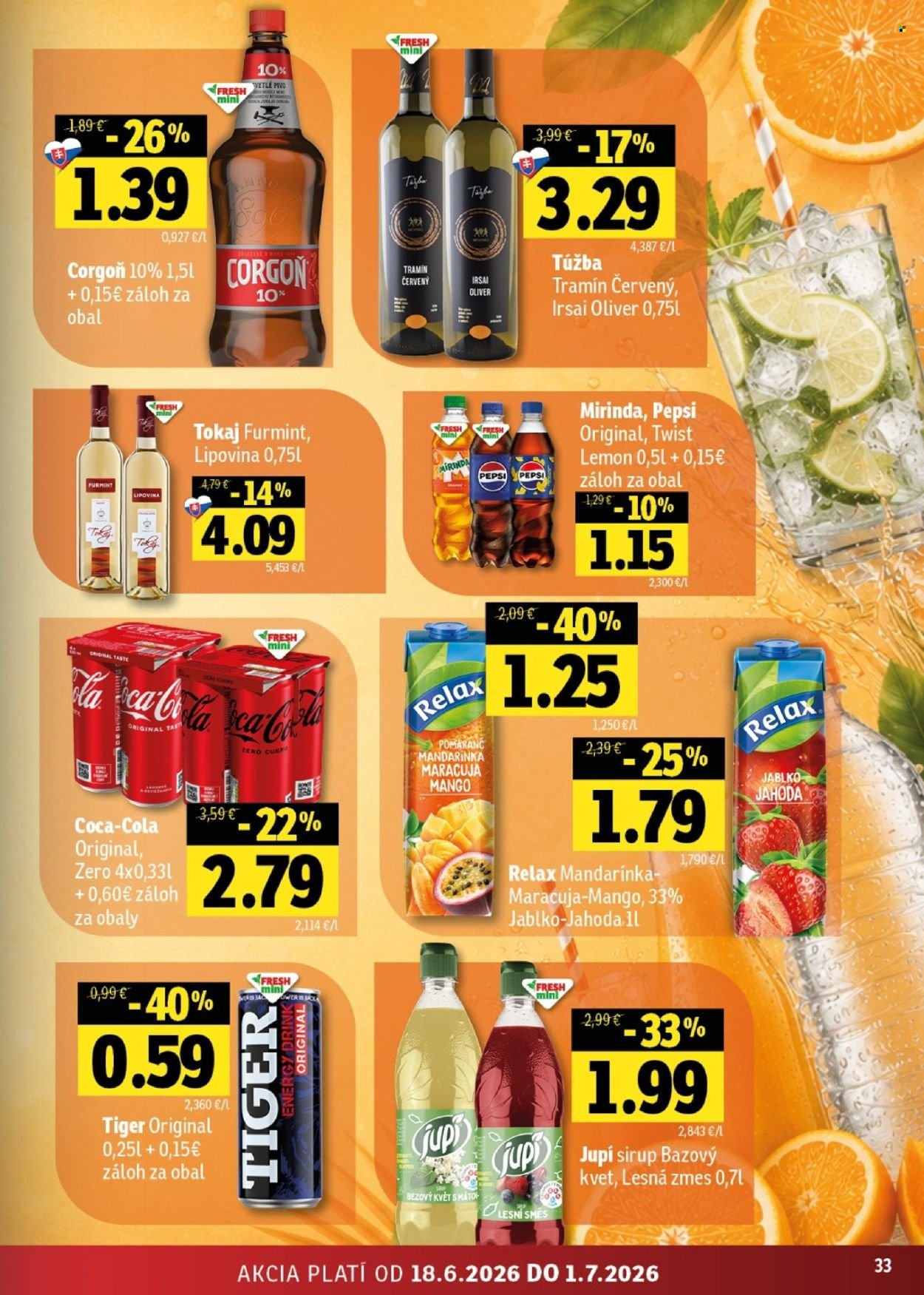 FRESH leták - Stredné a západné Slovensko