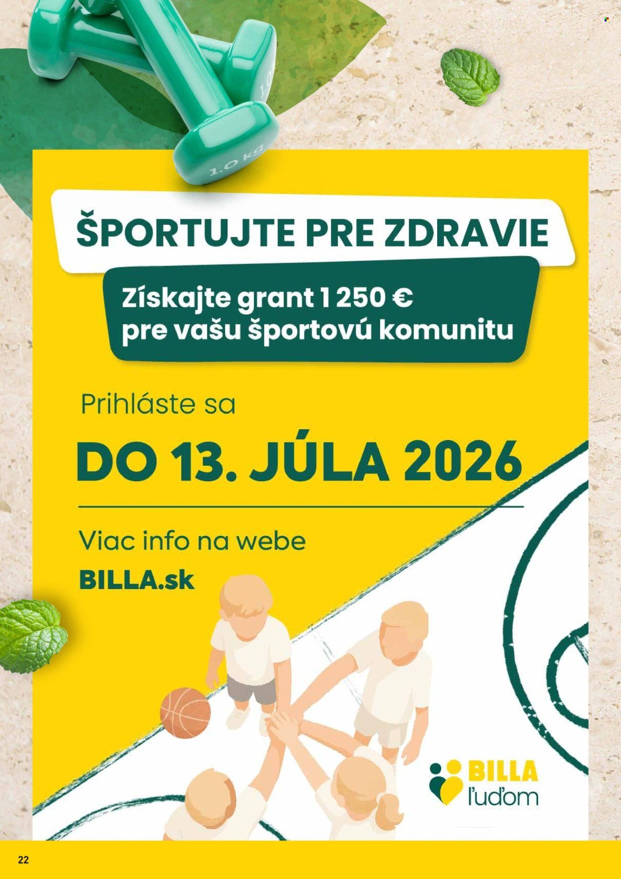 BILLA leták - Katalóg Zdravie a udržateľnosť (2026-04-07 - 2026-04-28) | 22