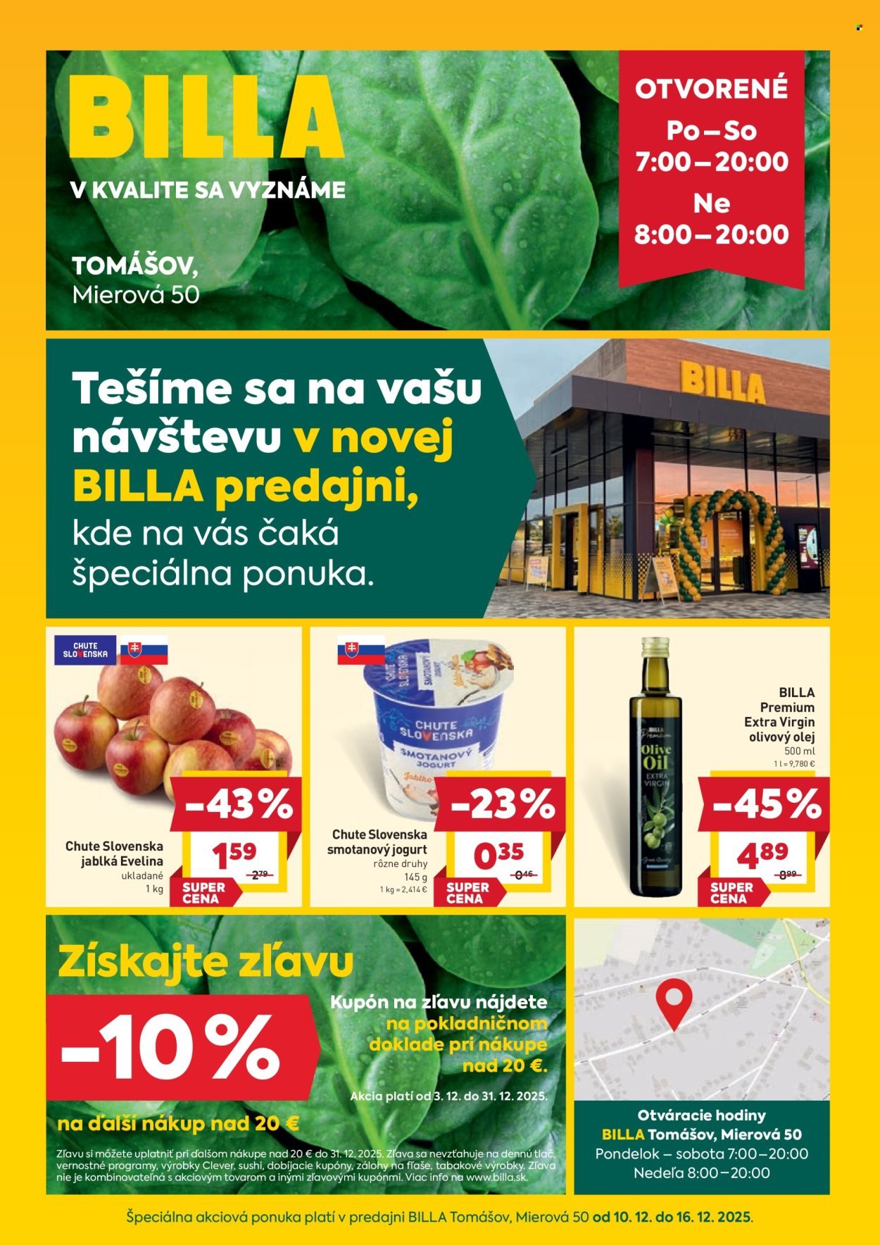 BILLA leták - Tomášov - Mierová 50 (2025-12-10 - 2025-12-16) | 1