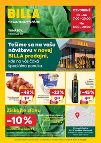 BILLA leták - Tomášov - Mierová 50 (2025-12-10 - 2025-12-16)