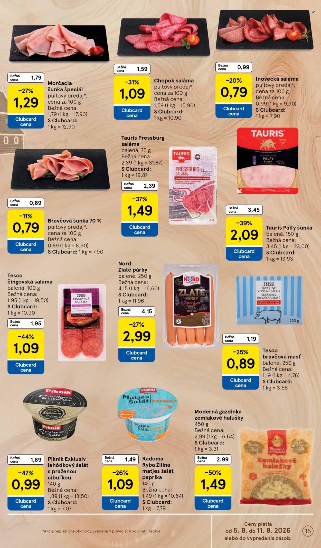 TESCO leták - Od stredy 5.8.2026