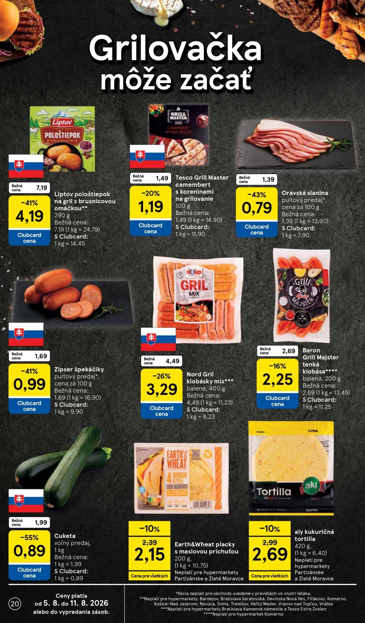 TESCO leták - Od stredy 5.8.2026
