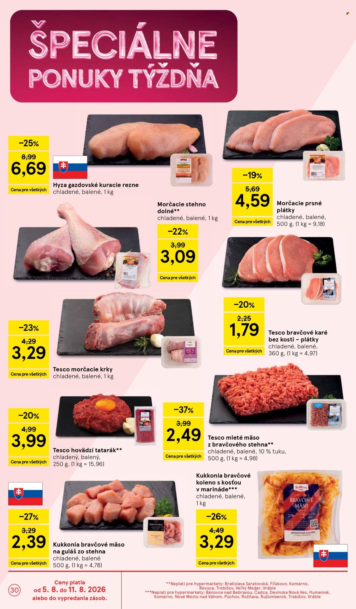 TESCO leták - Od stredy 5.8.2026