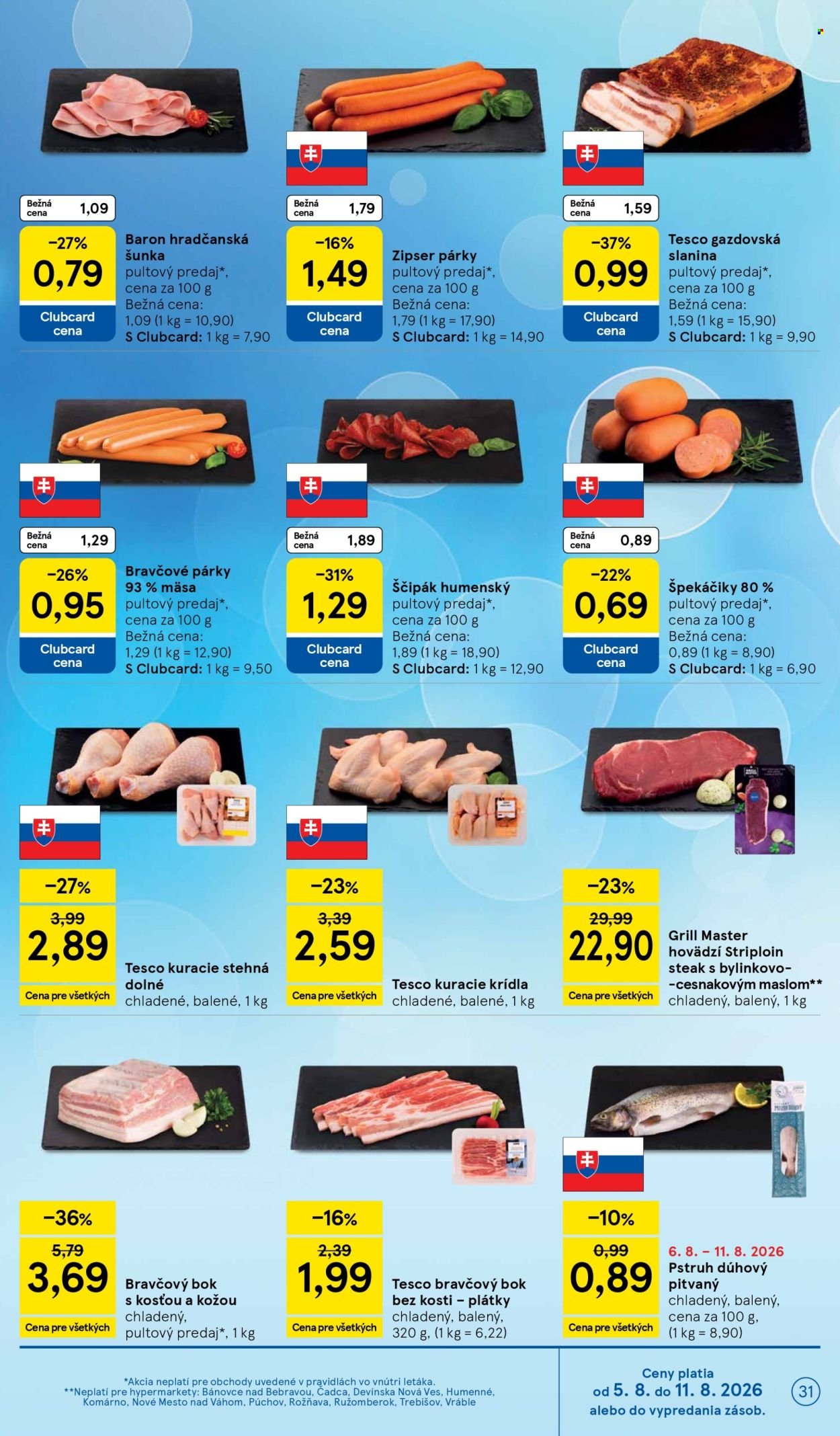 TESCO leták - Od stredy 5.8.2026