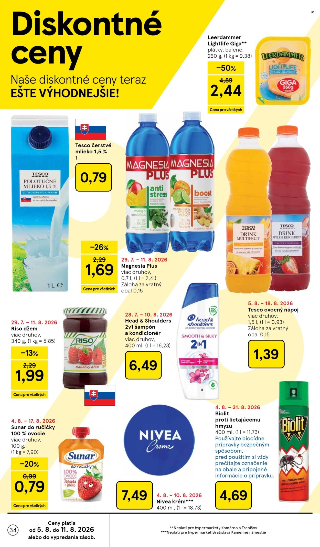 TESCO leták - Od stredy 5.8.2026