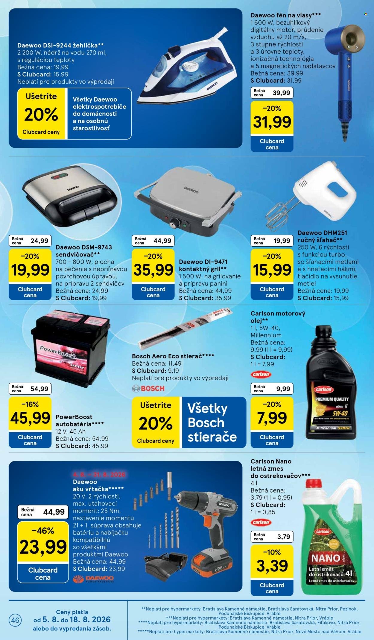 TESCO leták - Od stredy 5.8.2026
