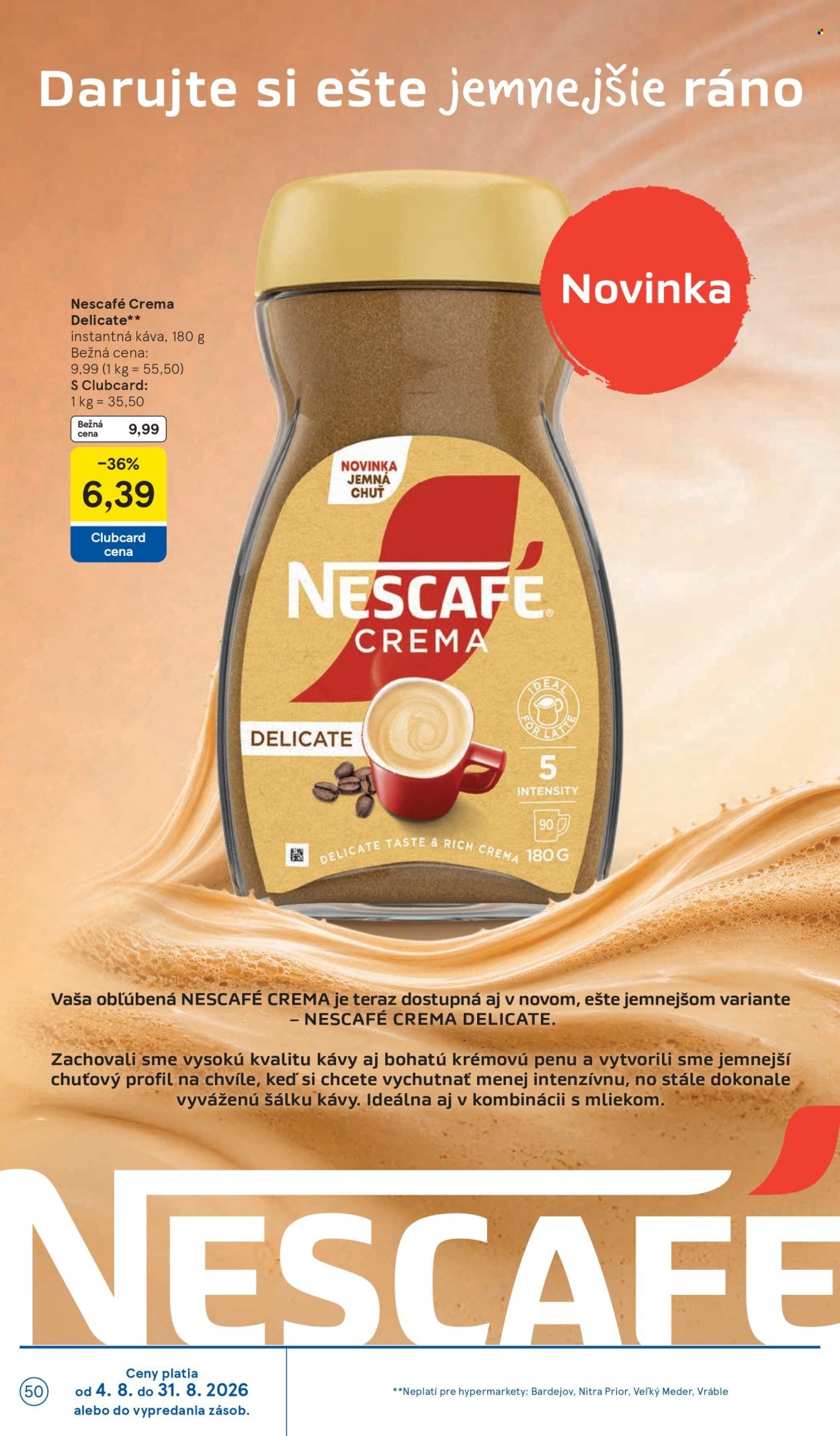 TESCO leták - Od stredy 5.8.2026