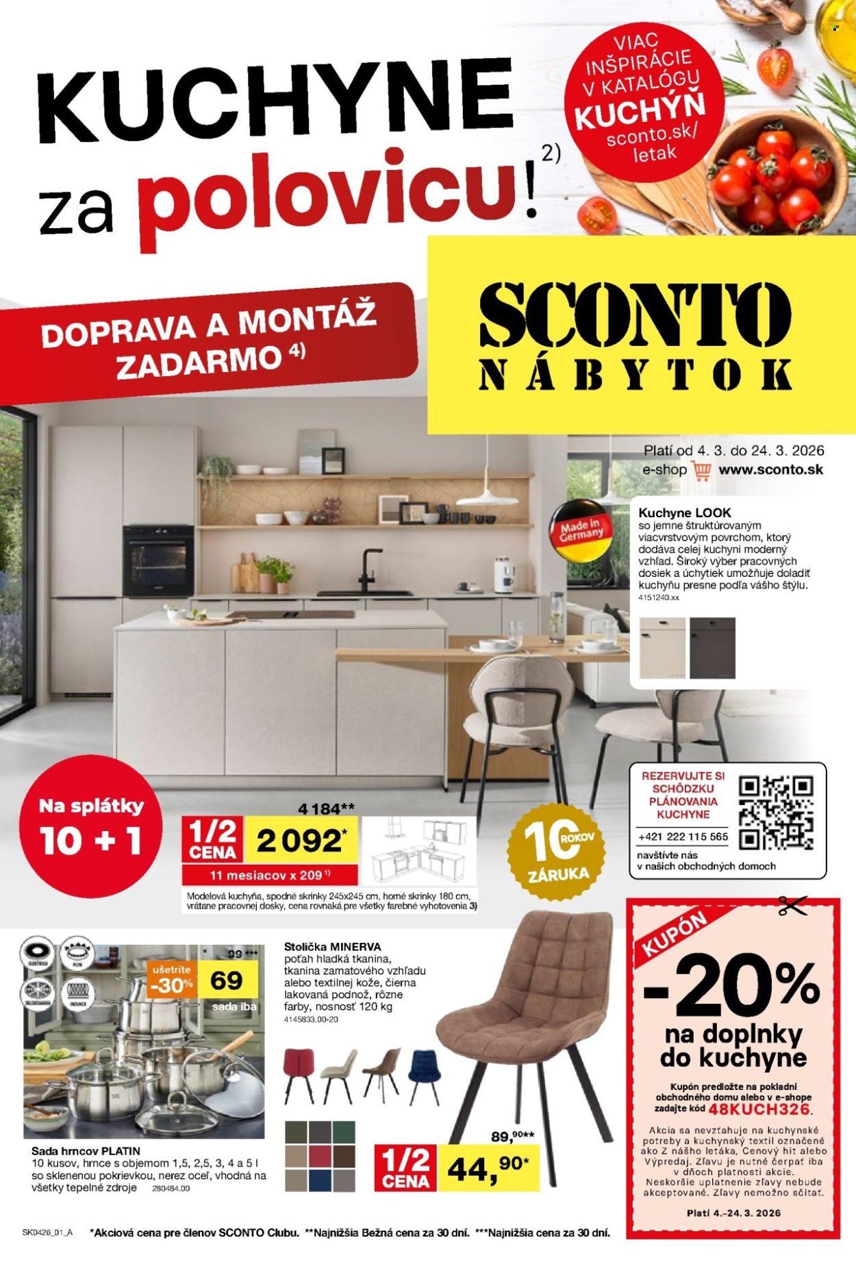 SCONTO NÁBYTOK leták - Aktuálny leták (2026-03-04 - 2026-03-24) | 1