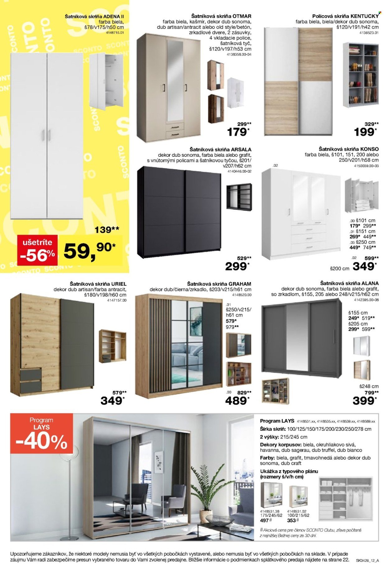 SCONTO NÁBYTOK leták - Aktuálny leták (2026-03-04 - 2026-03-24) | 12