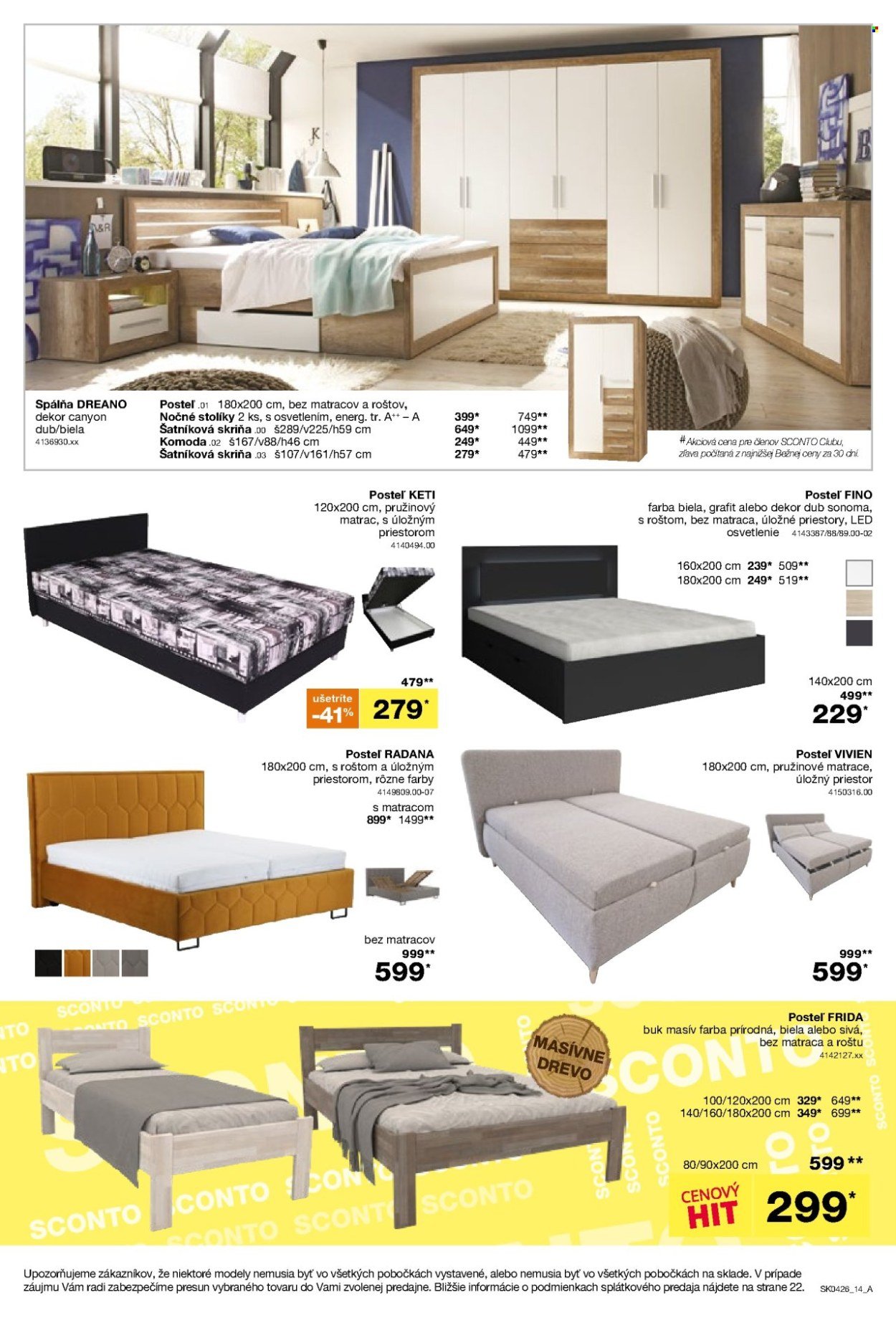 SCONTO NÁBYTOK leták - Aktuálny leták (2026-03-04 - 2026-03-24) | 14