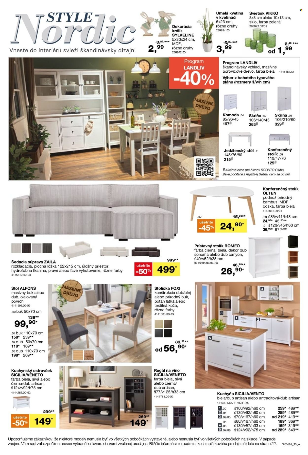 SCONTO NÁBYTOK leták - Aktuálny leták (2026-03-04 - 2026-03-24) | 20