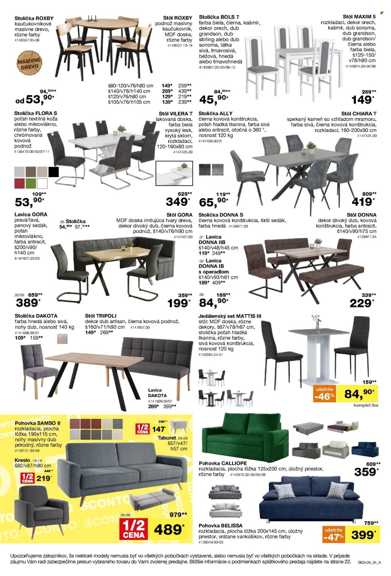 SCONTO NÁBYTOK leták - Aktuálny leták (2026-03-04 - 2026-03-24) | 4