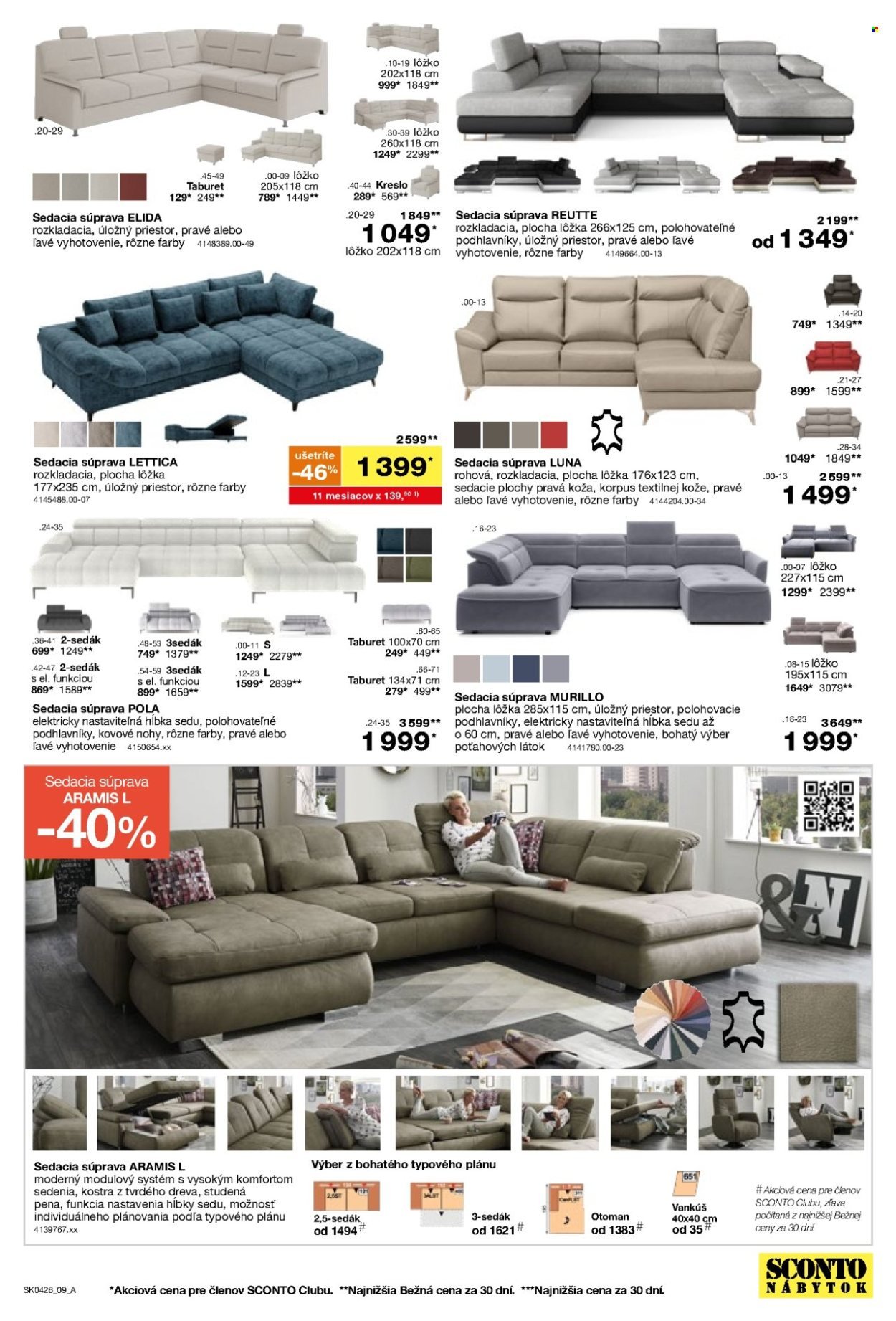SCONTO NÁBYTOK leták - Aktuálny leták (2026-03-04 - 2026-03-24) | 9