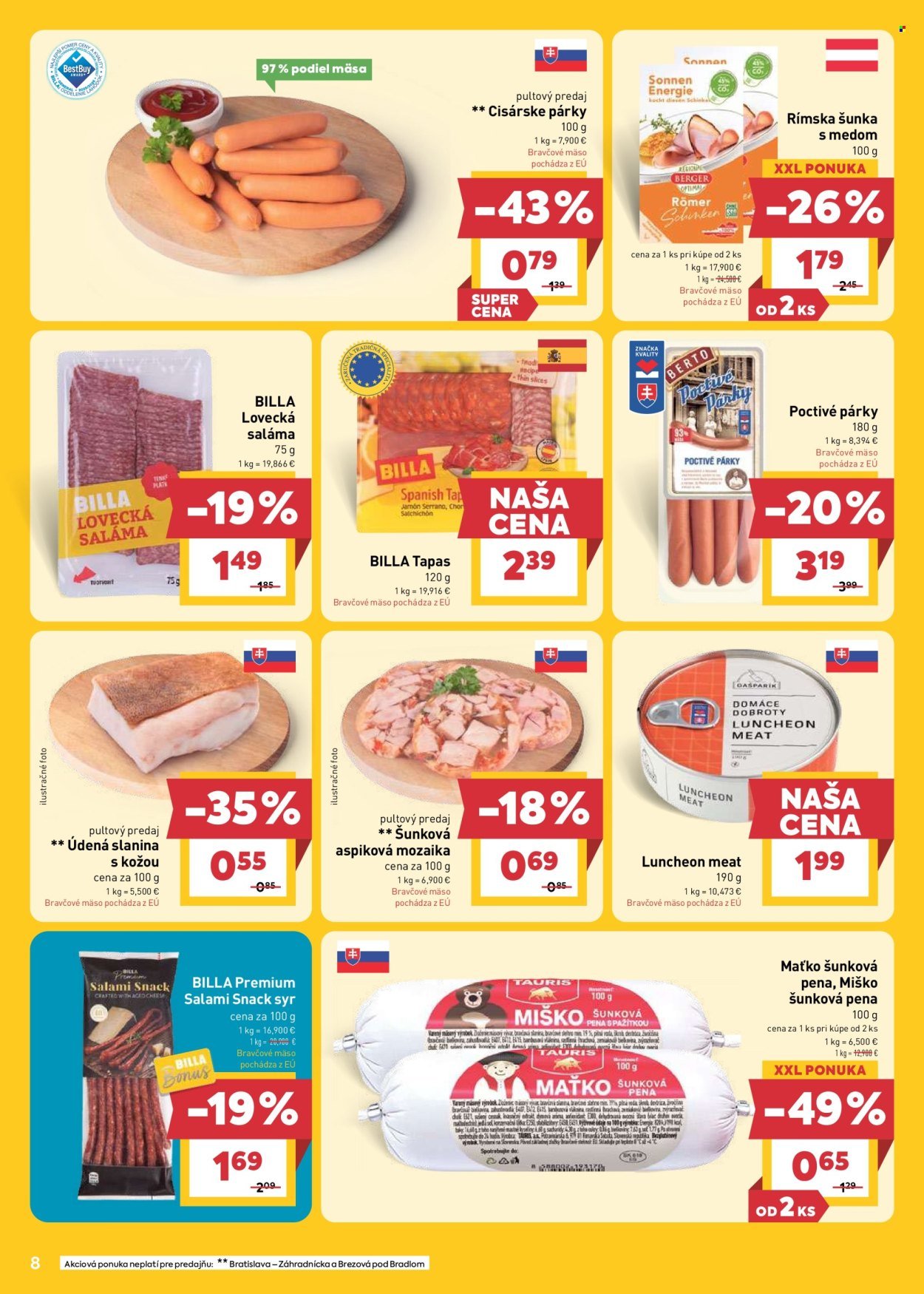 BILLA leták - Od stredy 20.5.2026 (2026-05-20 - 2026-05-26) | 8