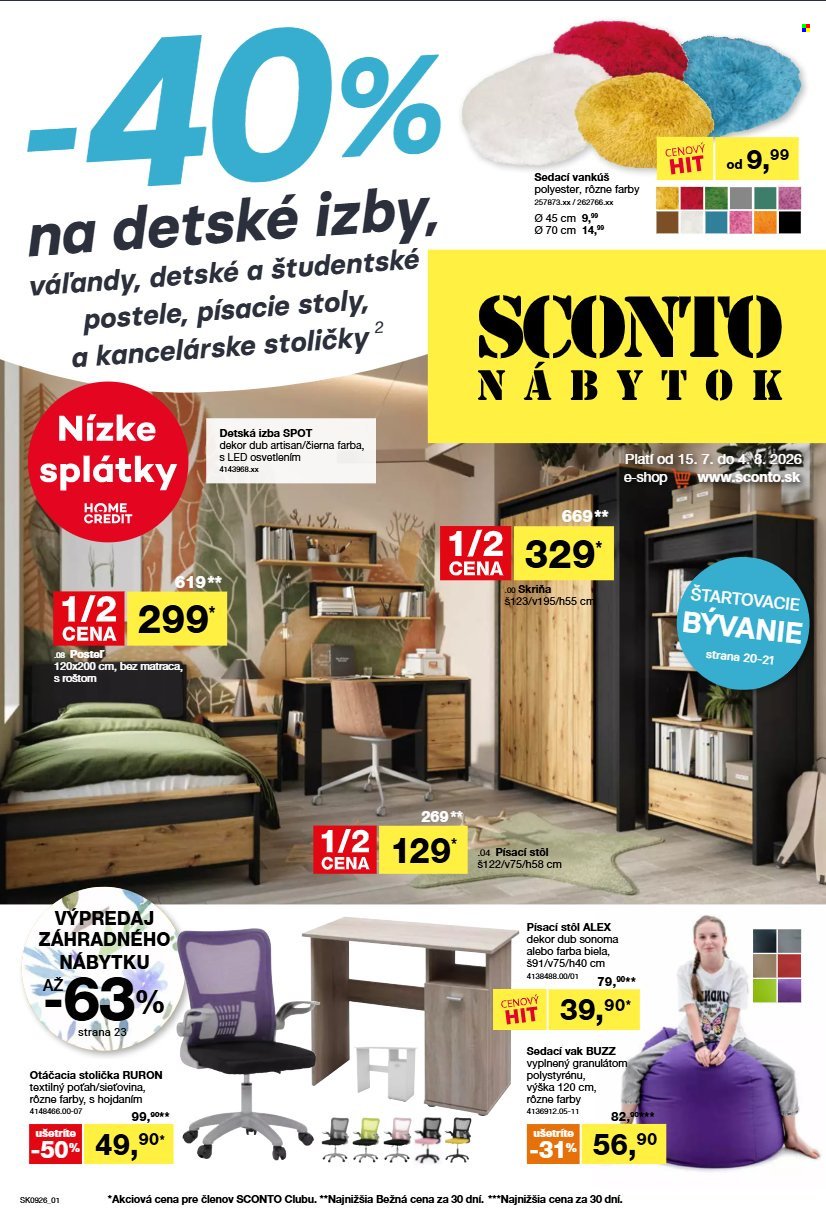 SCONTO NÁBYTOK leták - Aktuálny leták