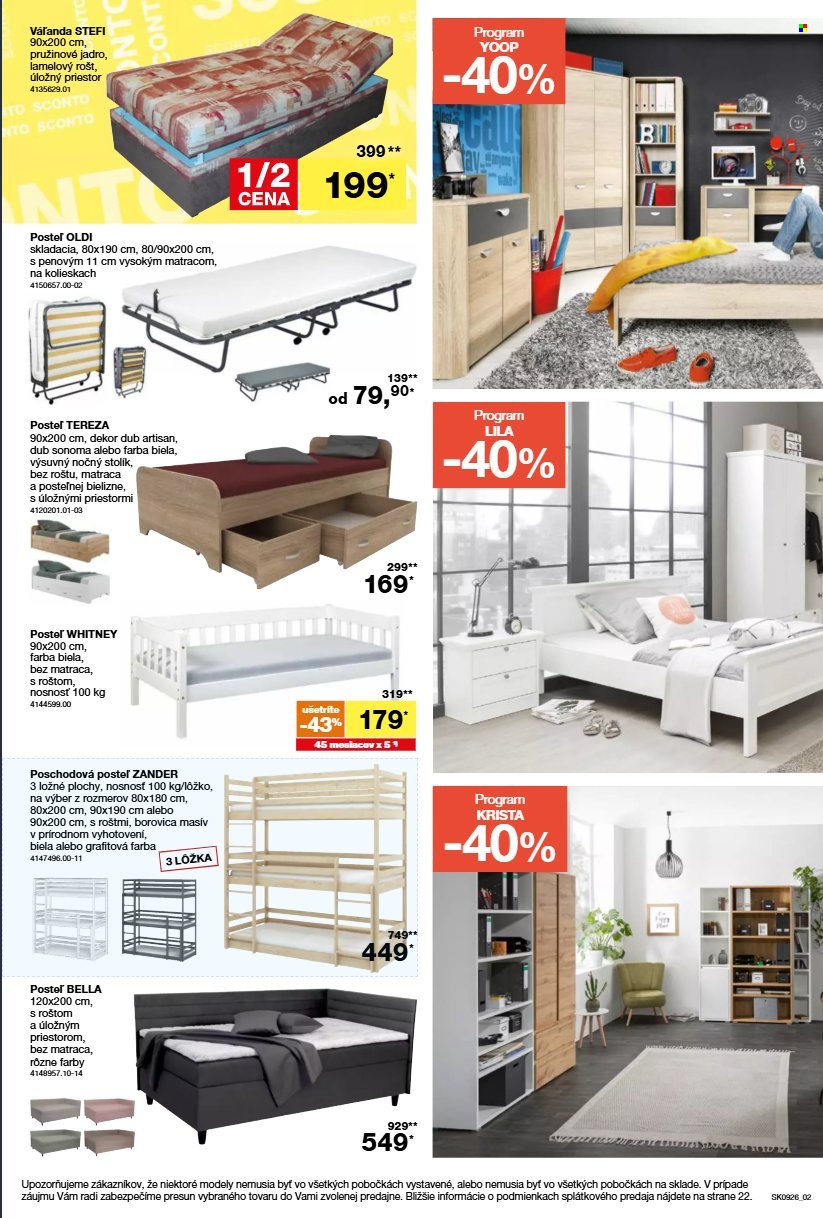 SCONTO NÁBYTOK leták - Aktuálny leták
