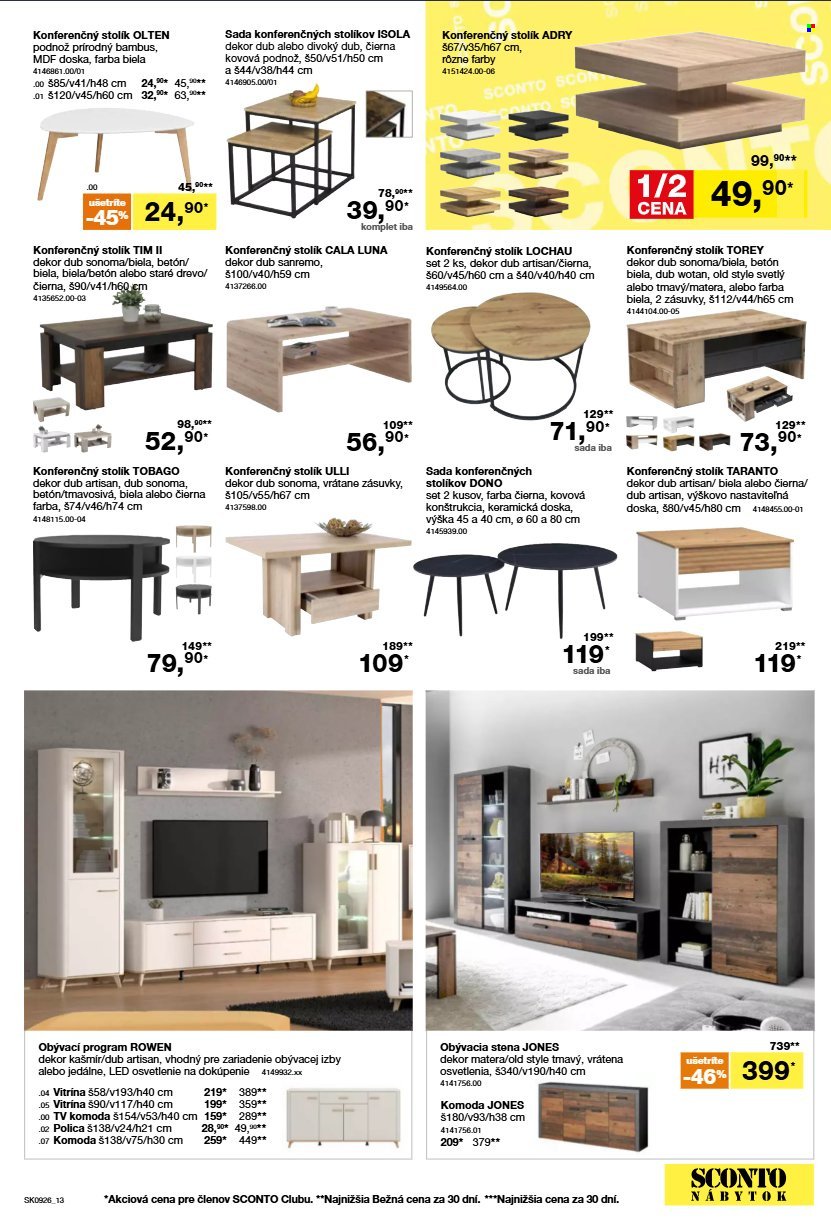 SCONTO NÁBYTOK leták - Aktuálny leták