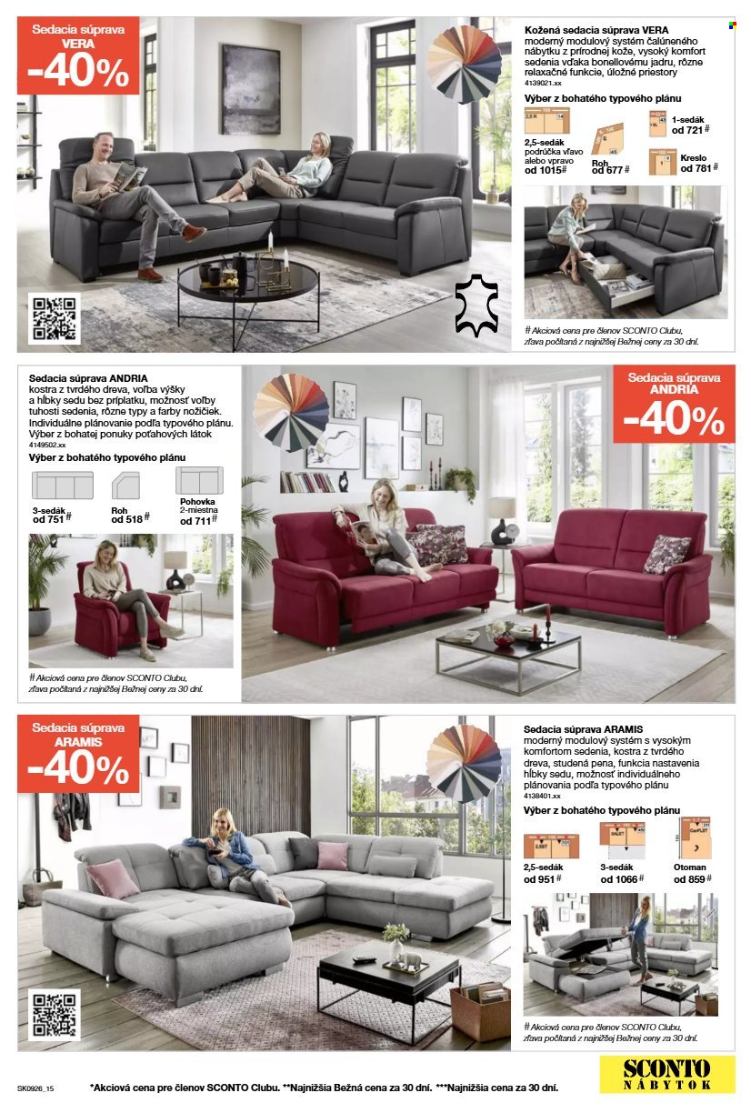 SCONTO NÁBYTOK leták - Aktuálny leták