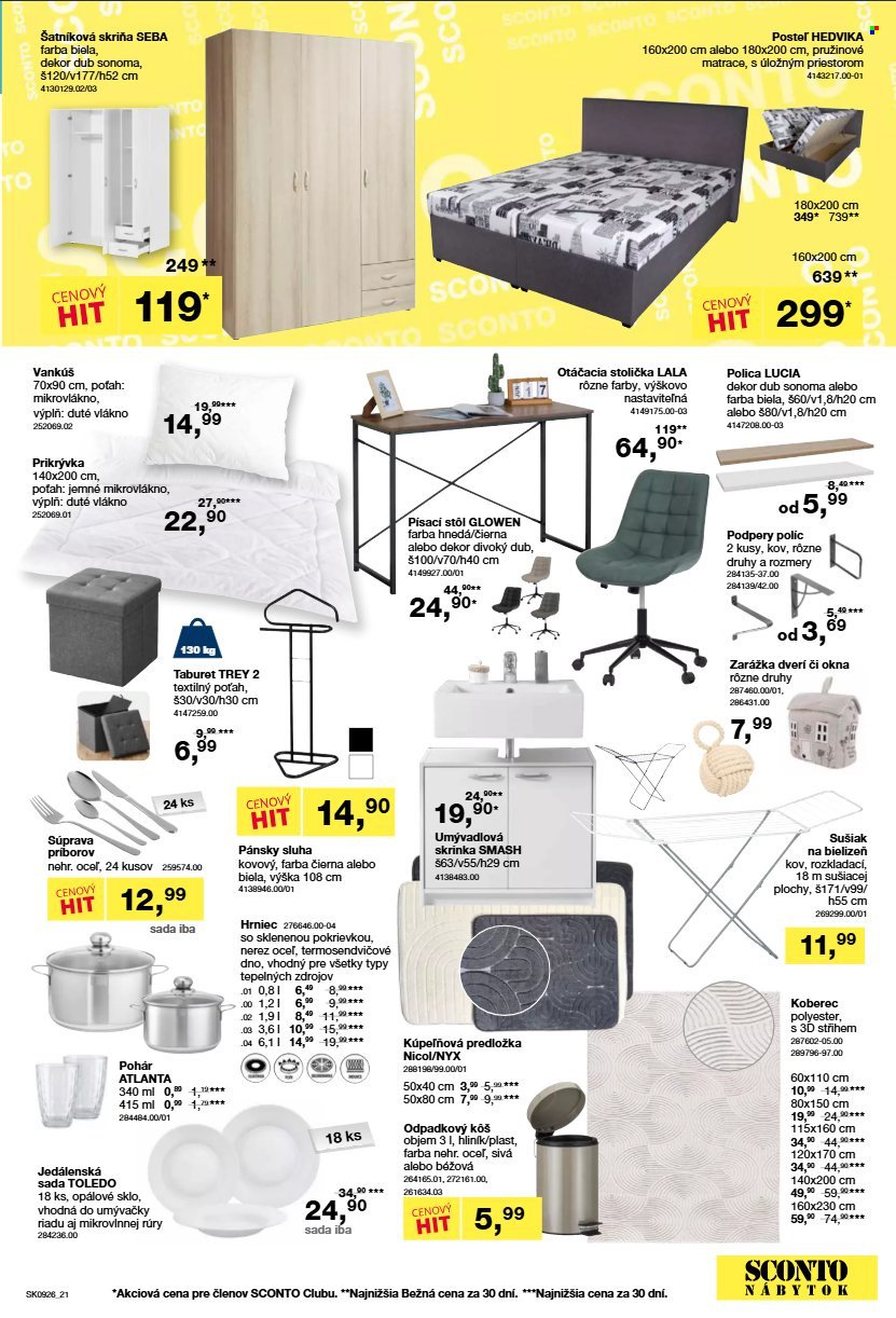 SCONTO NÁBYTOK leták - Aktuálny leták