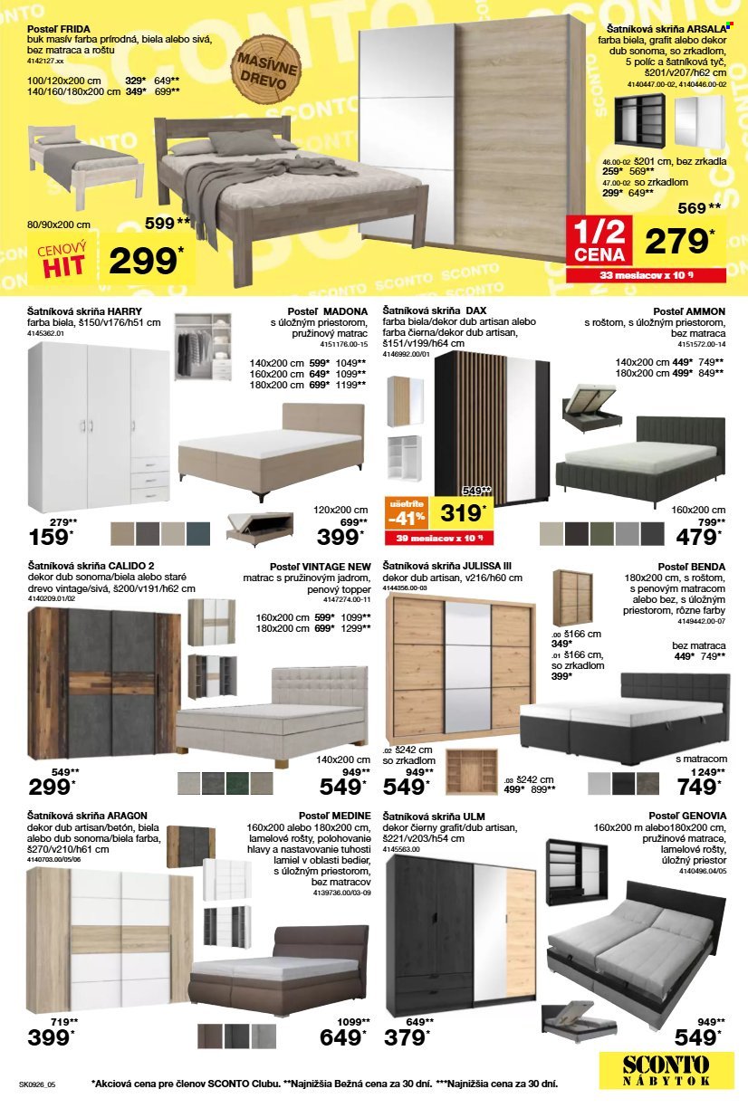 SCONTO NÁBYTOK leták - Aktuálny leták