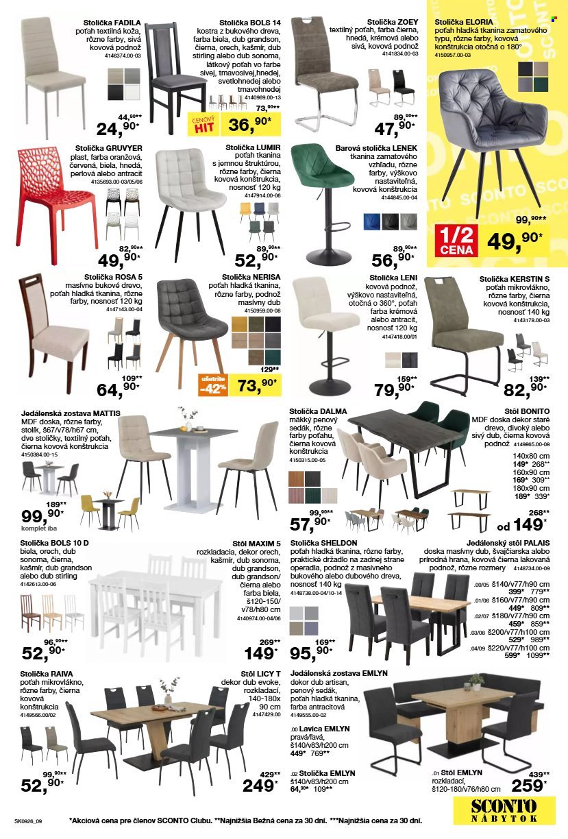 SCONTO NÁBYTOK leták - Aktuálny leták